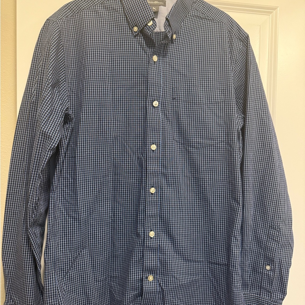 Men's Blue Checkered Shirt